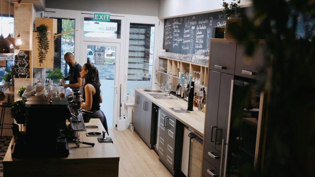Cafe Maran Váróczi Üzletberendezés Projekt - Pult belső oldal